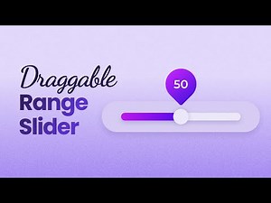 Range Slider Using HTML CSS & JavaScript