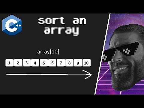 How to sort an array in C++ for beginners ➡️