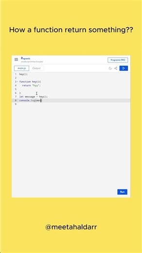 How return works in JavaScript 🔥