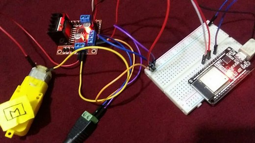 MicroPython Control DC Motor using L298N Driver ESP32 and ESP8266