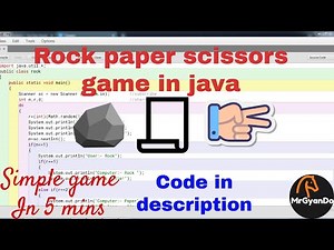Simple game in java Bluej of Rock Paper Scissors || In 5 minutes explained || Code in pinned comment