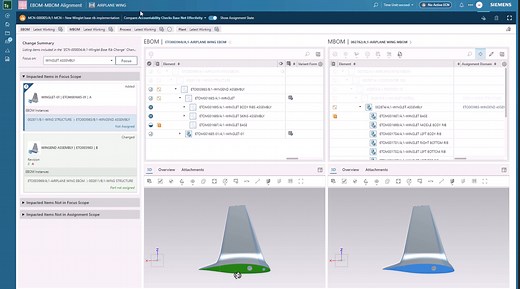 Managing ETO change with BOP-driven process planning - Teamcenter Manufacturing