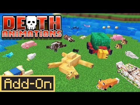 DEATH ANIMATIONS ADDON Brings Better Mob Animations to Minecraft Bedrock!