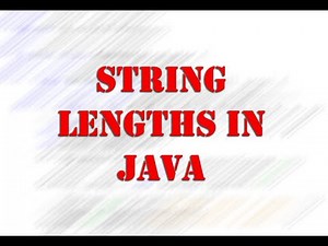 Finding the length of a String in Java