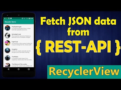 How to get JSON data from URL in android using Volley | Android JSON parsing from URL