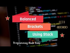 Balanced Brackets using Stack || Check for Balanced Parenthesis
