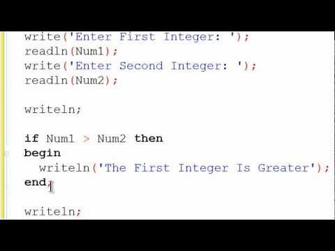 Free Pascal Program Tutorial 5 - If Statements - Lazarus