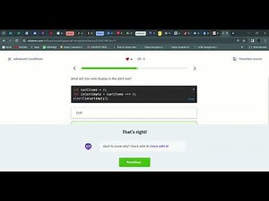 25 Advanced Conditions | Introduction to JavaScript | Sololearn
