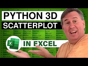 Excel Python 3D Scatterplot - Episode 2620