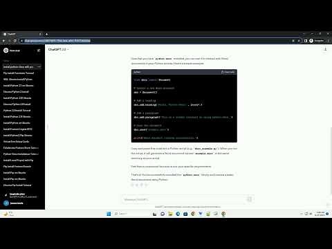 how to install pip install python docx