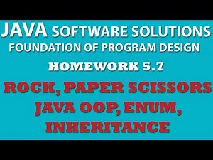 Java 5-7: Rock Paper Scissors (Enum, Inheritance, Java OOP)