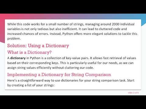 The Best Way to Compare Strings in Python