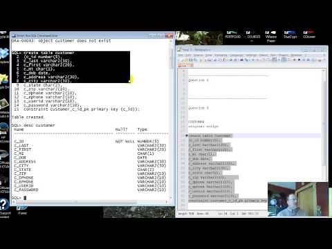 How to use Notepad and SQL to do assignments