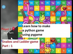 Snakes and Ladder game in python | Part 1 | Pygame tutorial