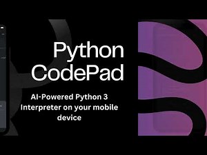 Python Code Pad - AI Powered Coding Editor for iOS and Android