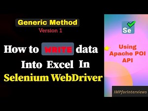 How to WRITE data into Excel file in Selenium WebDriver using Apache POI with Java language [2021]