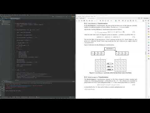 Cryptography with Python 10: Implementing AES in Python #4