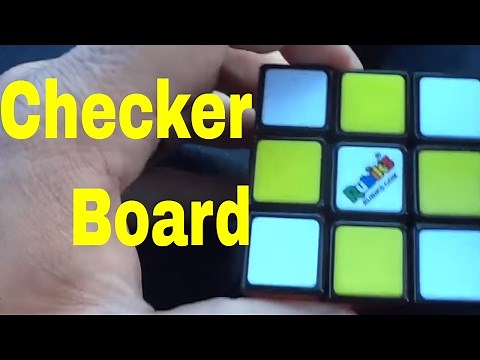 Rubik's Cube Pattern-Checker Board (EASY Tutorial)