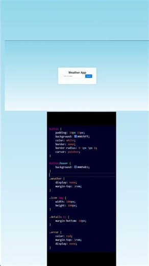 Build Your Own Weather App with JavaScript #coding #frontend #html