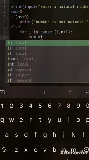 How to calculate first n natural numbers in python.super easy logic.Day 2 of master pyramid pattern