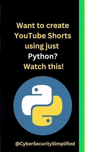 Create YouTube Shorts with Python Code! | 15s Video Using MoviePy #shorts