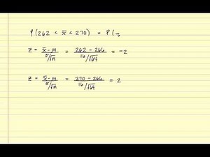 Sampling Distribution of the Sample Mean--Example 3