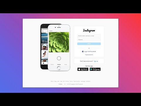 Instagram Login Page using HTML and CSS