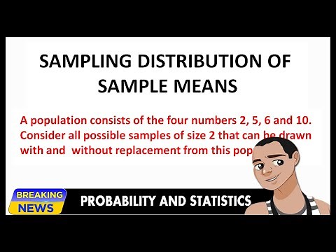 SAMPLING DISTRIBUTION OF SAMPLE MEANS - WITH AND WITHOUT REPLACEMENT