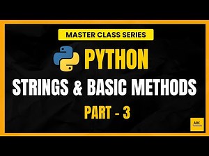 Python for Beginners:The Ultimate String Methods Guide (Part 3) (Masterclass Series) #learnpython
