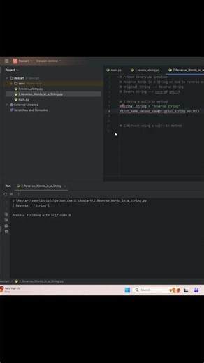 Python Interview Question – Reverse a String