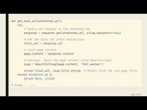 How to Read Shortened URLs with Python