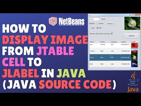 How To Display Image From JTable Cell To JLabel In Java (Java Source Code)