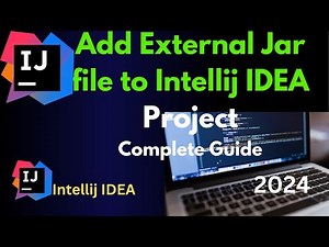 Add External JAR File to an IntelliJ IDEA Project on windows