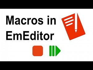 Macros Overview - EmEditor