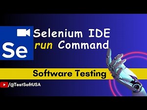 How to Execute run Command in Selenium IDE?