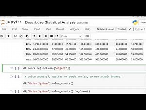 Python: Descriptive Statistical Analysis: English