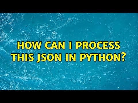 How can I process this JSON in Python?