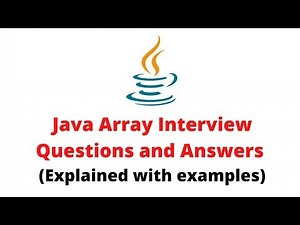 Java Array Interview Questions and Answers for Freshers