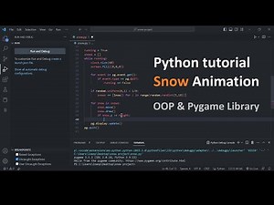 Python tutorial: How To Make A Snowfall Animation In 4 Minutes with Just 43 Lines of Code