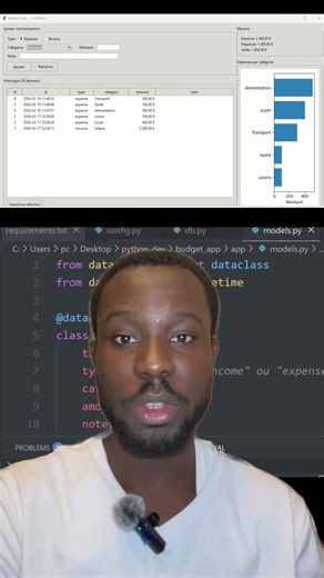 Développez votre application de gestion de budget en Python