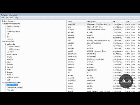 Windows System Information Msinfo32.exe Tool by Britec