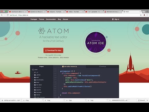 How to run Python Program in Atom Editor