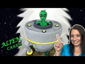 UFO & Aliens Arrived on Earth - Cake Decorating Idea