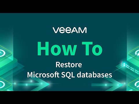 How to restore Microsoft SQL databases with Veeam Explorer for Microsoft SQL
