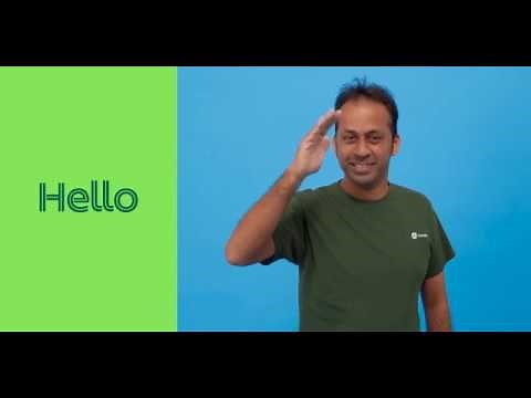 How to sign: Hello