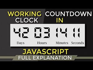 CountDown Timer using JavaScript : CountDown Clock using HTML and JavaScript [2018]