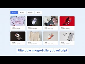 Filterable Image Gallery in HTML CSS & JavaScript