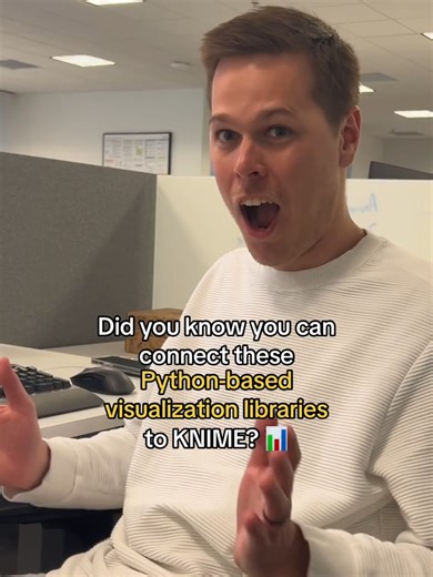 Enjoying working with Python? The KNIME Python Integration extension lets you use your favorite tools, including these visualization libraries. 📊🎨 Bring your data to life and create static and interactive visualizations…and make your reports look so cool, that maybe your coworkers will even want to read them in full. 😉 Visit our blog to learn more. #Python #datavisualization #Matplotlib #Seaborn #Plotly #altair #dataanalytics #dataanalyst#lowcode #visualprogramming #KNIME