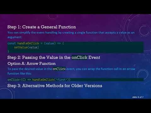 How to Pass Variables in a Function Call in JavaScript and React