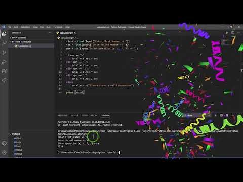 How to make simple calculator using python | vscode
